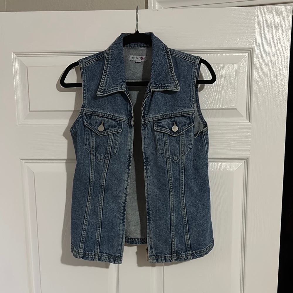 Denim Sleeveless Vest